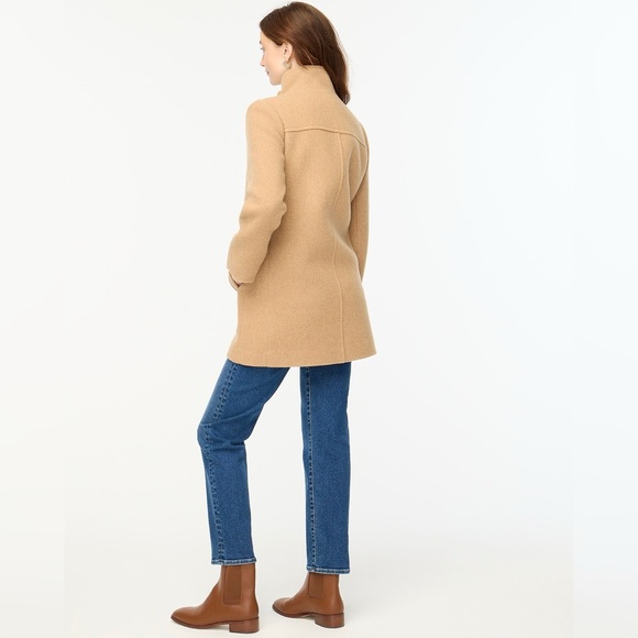 J.Crew Factory Button-Neck City Coat - Picture 2 of 11